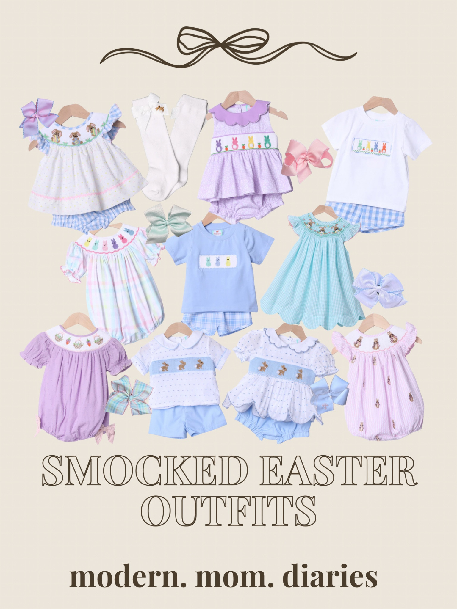 I’m a sucker for some smocked outfits so bringing you all of our Easter buys!! Easter will be here before we know it so make sure your ordering now before stuff sells out! I even threw in the matching bows to go with each set! 
I love the brother/sister matching fits 🥹💛🐣

#LTKSeasonal #LTKKids #LTKBaby