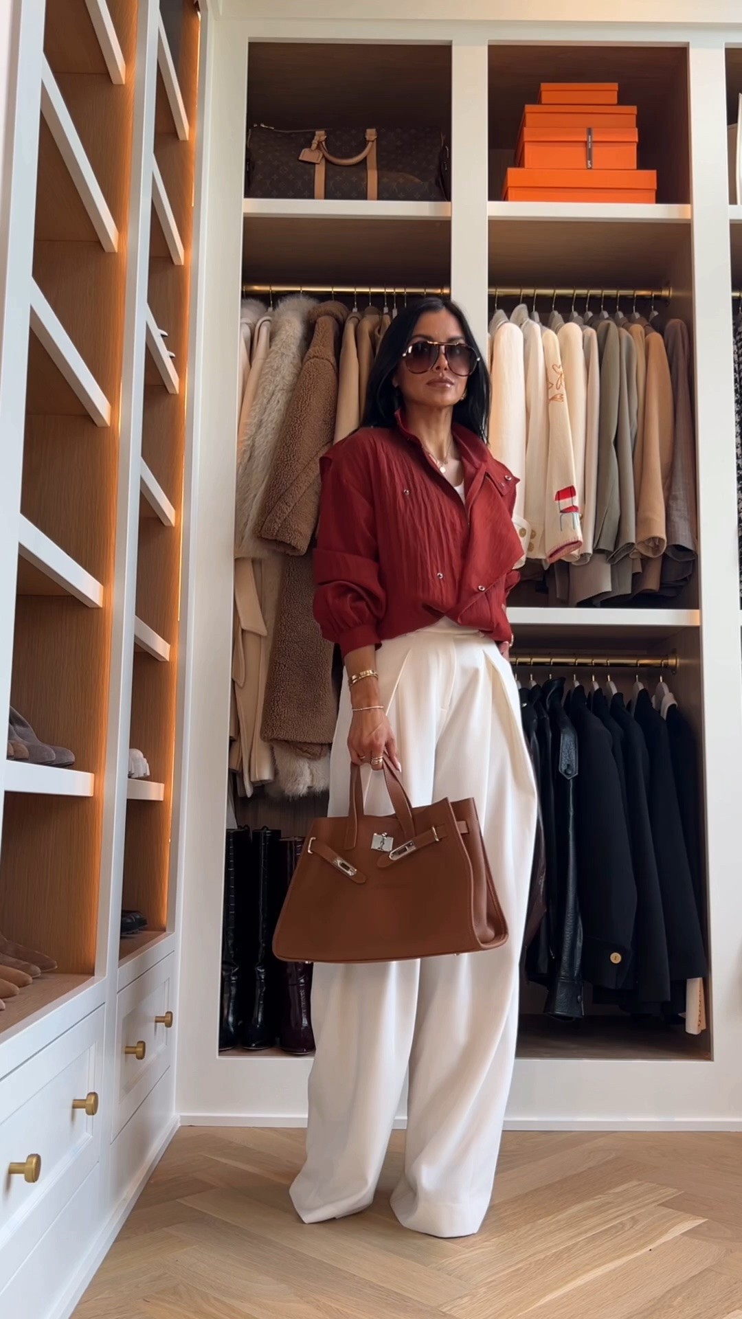 Zara fall outfit ideas wearing an xs in everything 
Zara red jacket
Zara white trouser
Amazon hermes tote and sunglasses

#LTKSeasonal #LTKOver40 #LTKmomlife