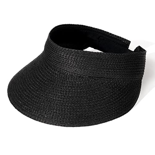 FURTALK Sun Visor Hats for Women Wide Brim Straw Visors Womens Foldable Beach Visors Summer Packa... | Amazon (US)