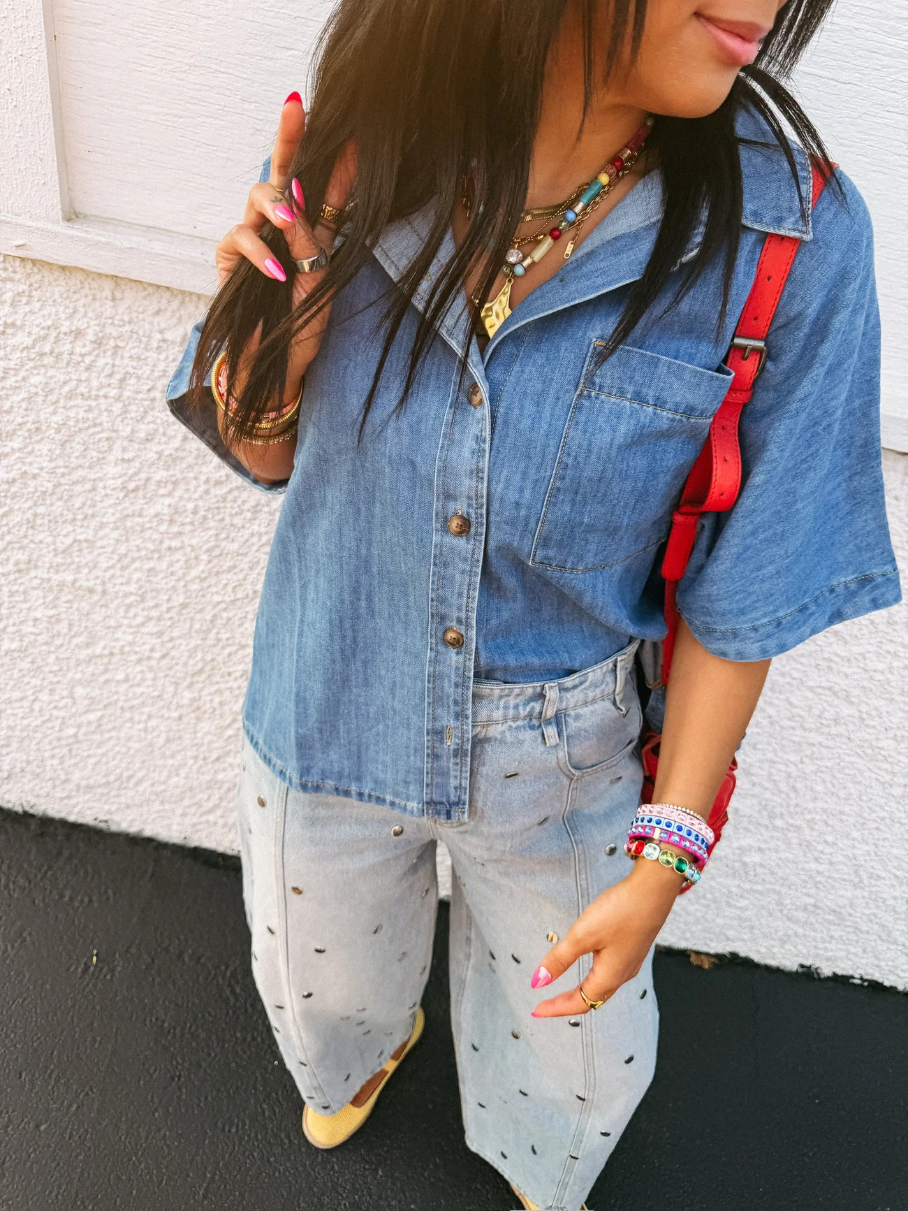 down under denim top | Etta+East