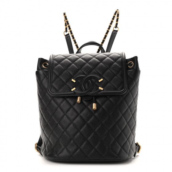 CHANEL

Caviar Quilted Filigree Backpack Black | Fashionphile