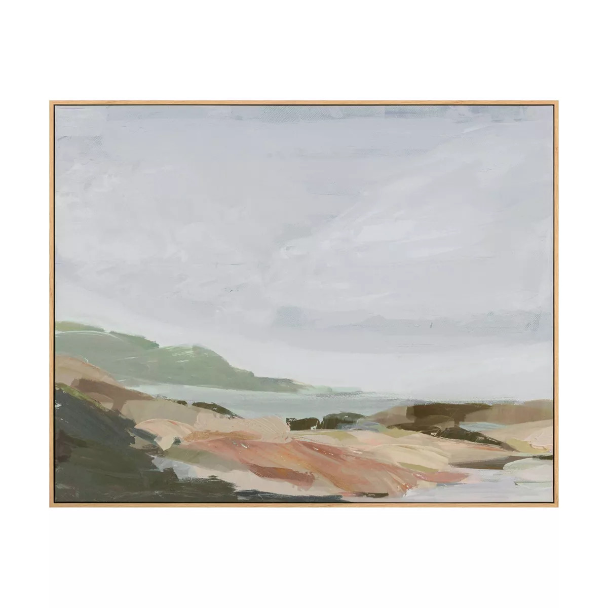 30" x 24" Hill Framed Wall Canvas Green - Threshold™ | Target