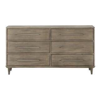 Modus Furniture Spindle 6-Drawer Antique Mocha Dresser 38 in. H x 64 in. W x 18 in. D-1TR182 - Th... | The Home Depot