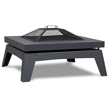 Real Flame 940-GRY Breton Wood Burning Fire Pit, Grey | Amazon (US)