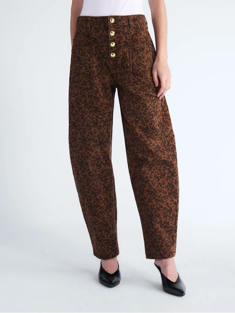 Scoop Women's and Women's Plus High Rise Tapered Leg Pants, Sizes 0-28W | Walmart (US)