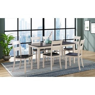 Abbyson Ashford 7 Piece Wood Dining Set | Bed Bath & Beyond