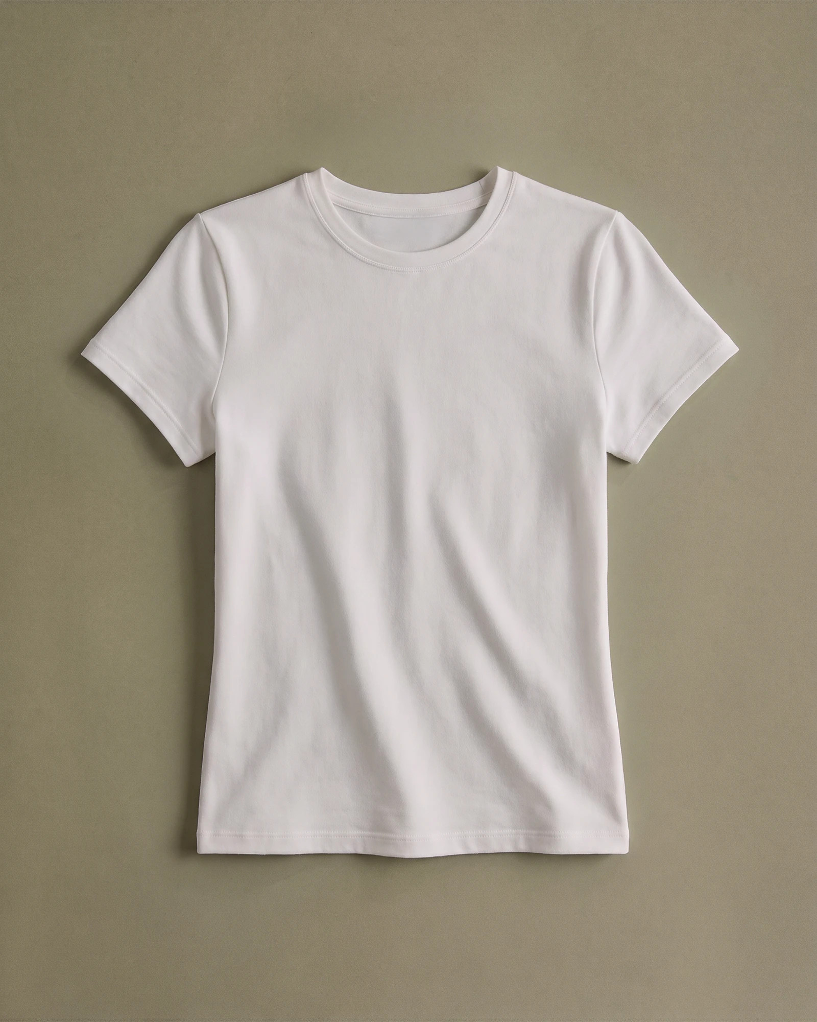 Quince | Women's Stretch Cotton Jersey Fitted T-Shirt in Soft White, Size XS, Organic Cotton | Quince
