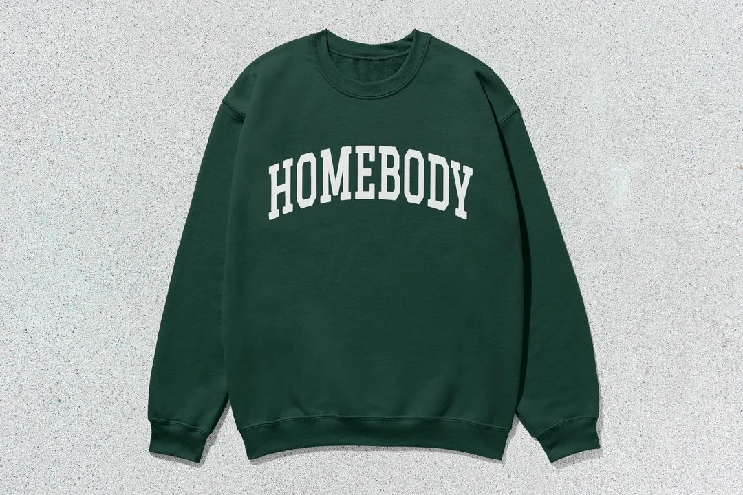 Homebody Sweatshirt Collegiate Crewneck Sweater Unisex - Etsy | Etsy (US)