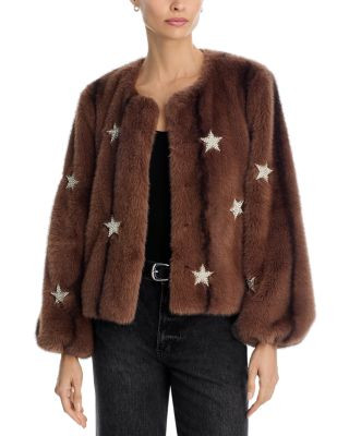 Benson Mixed Star Faux Fur Jacket | Bloomingdale's (US)
