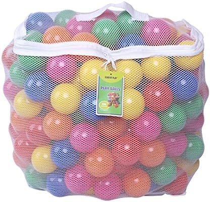 Click N' Play Pack of 200 Phthalate Free BPA Free Crush Proof Plastic Ball, Pit Balls - 6 Bright ... | Amazon (US)