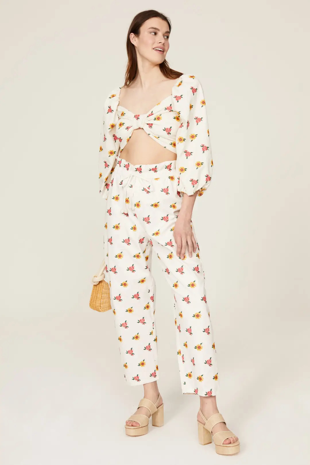 Mixed Flowers Embroidered Top | Rent the Runway