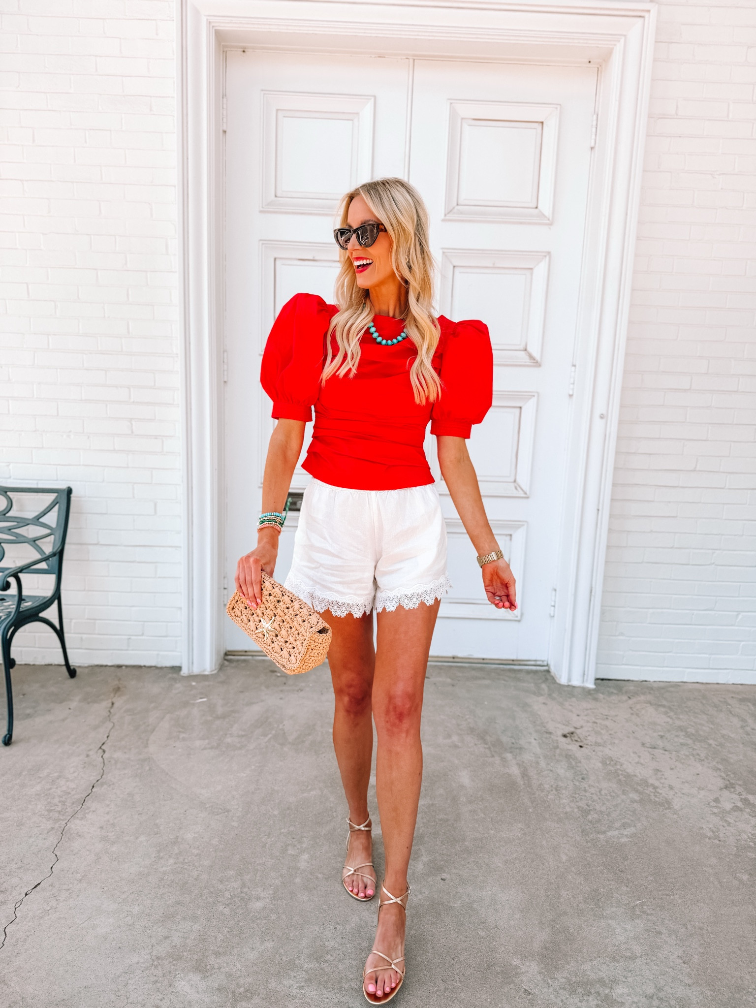 The perfect Memorial Day or 4th of July outfit! 

Lace shorts / Avara bag / Avara top / Puff sleeve top / Womens sandals

#LTKdayinmylife #LTKgrwm #LTKootd