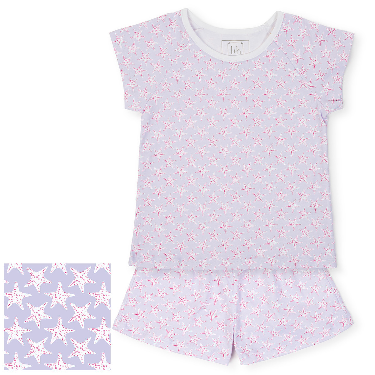 Lila + Hayes Toddler/Big Kid Emery Short Set - Stars by the Sea (Size: 6 y) | The Tot