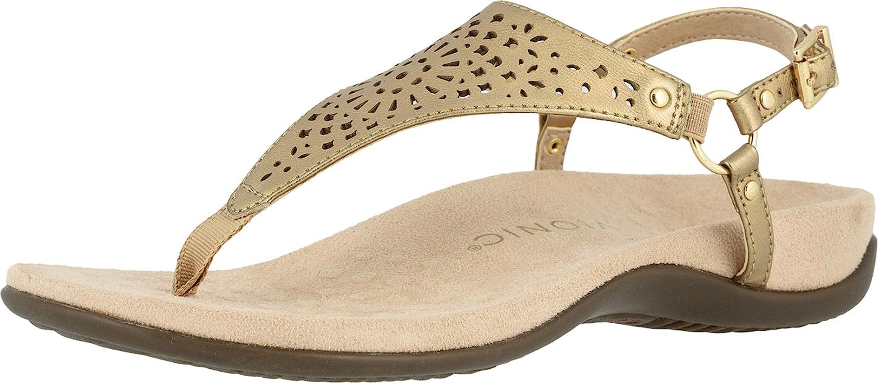 Amazon.com | Vionic Women's Rest Kirra Backstrap Sandal - Ladies Sandals with Concealed Orthotic ... | Amazon (US)