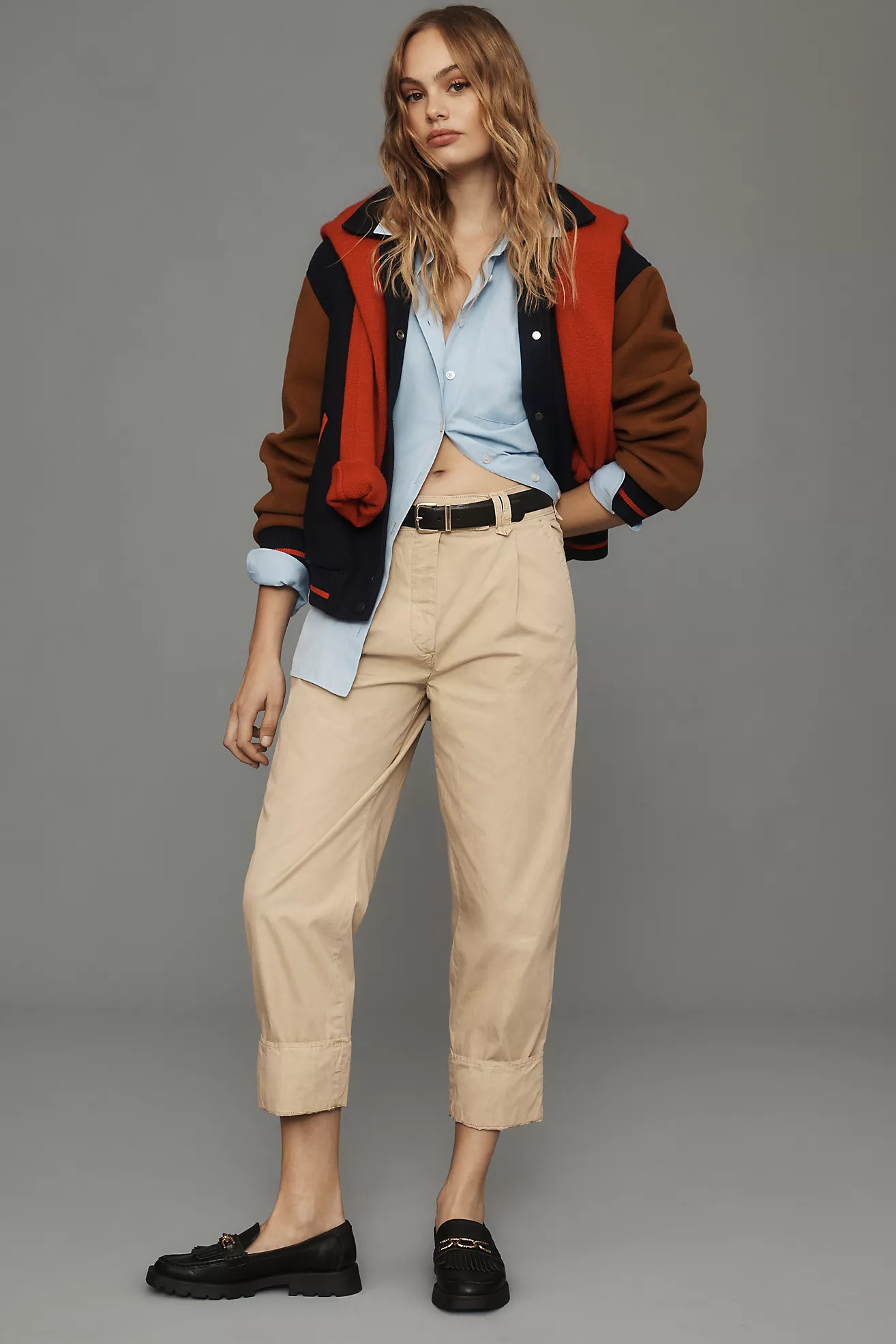 By Anthropologie High-Cuff Chino Pants | Anthropologie (US)