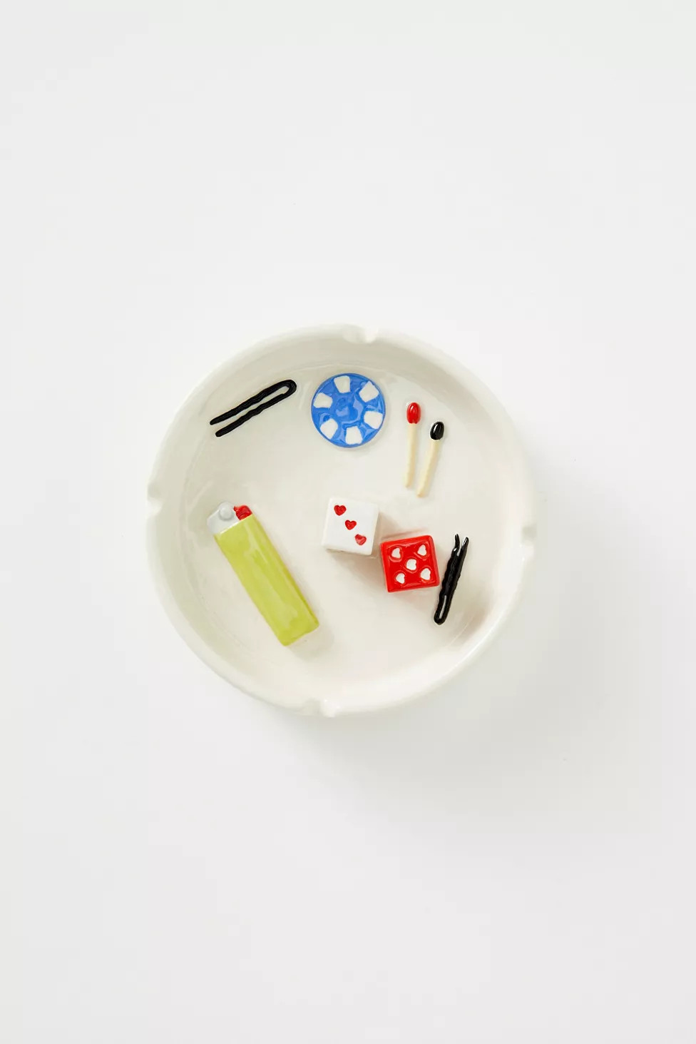 Vices Patterned Ceramic Ashtray | Urban Outfitters (US and RoW)