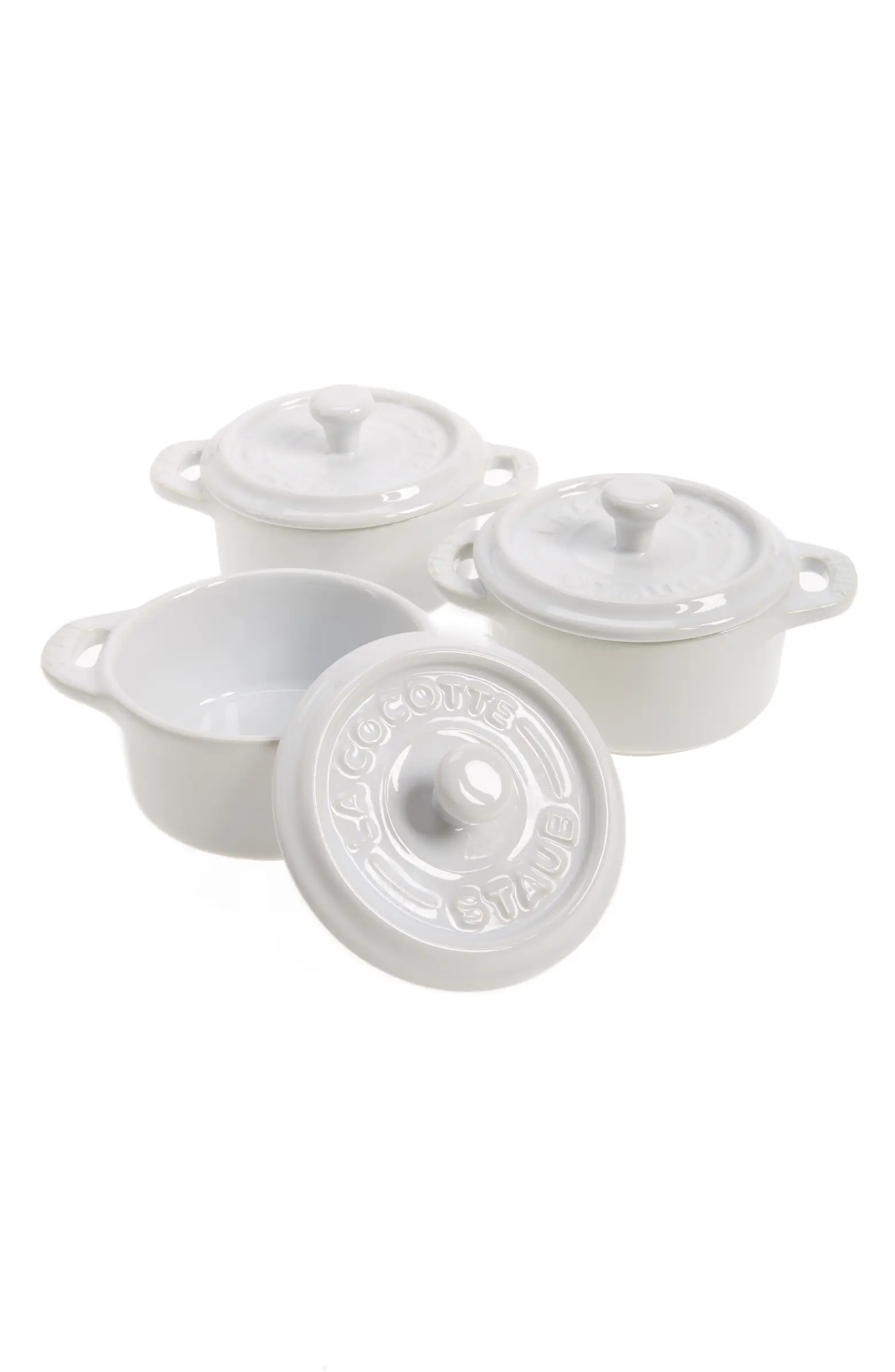 Set of 3 Mini Round Ceramic Cocottes | Nordstrom