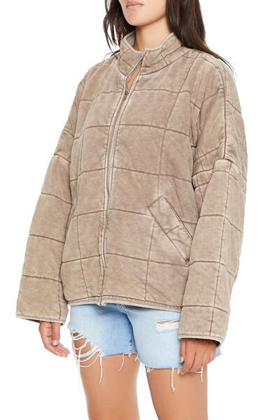 Quilted Zip-Up Jacket | Forever 21