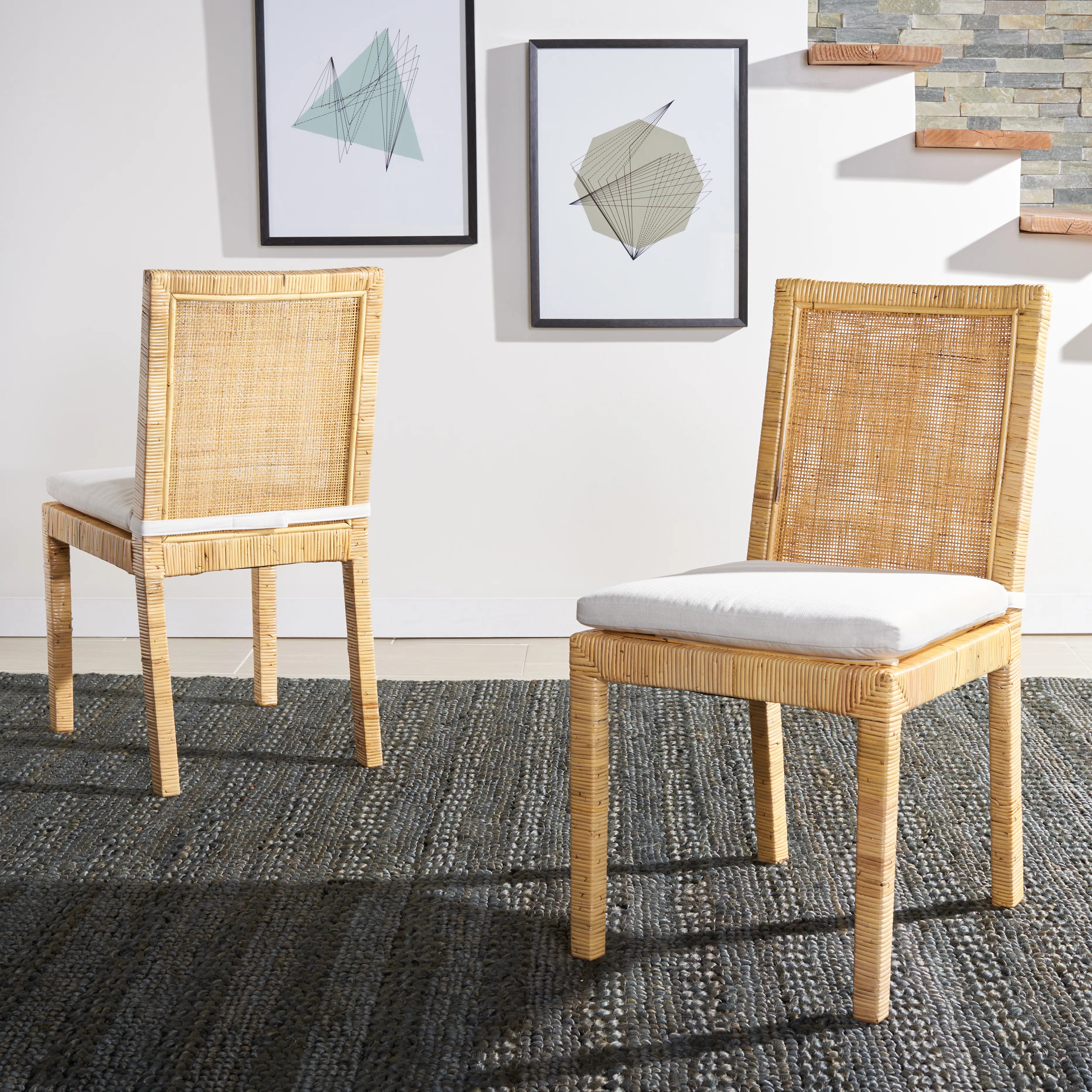 Elaina Woven Side Chair (Set of 2) | Wayfair North America