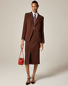 Pencil midi skirt in four-season stretch | J. Crew US