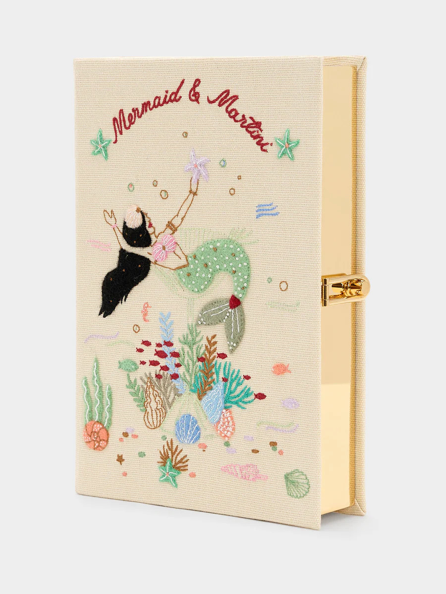 Olympia Le-Tan Mermaid & Martini Book Clutch | Saint Bernard