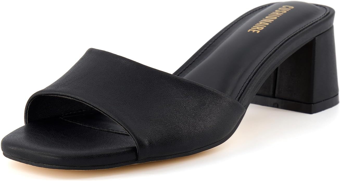 CUSHIONAIRE Women's Taboo one band dress sandal with +Memory Foam and Wide Widths Available | Amazon (US)