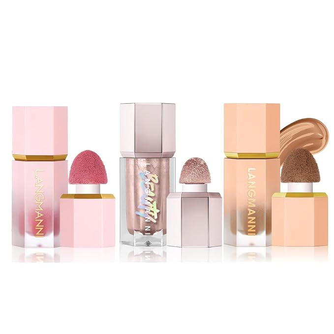 URQT Highly Pigmented Liquid Contour - Built-in Sponge Tip Sculpted Complexion Wand Contour Long ... | Amazon (US)