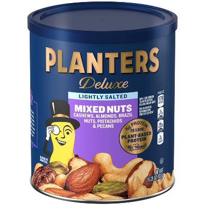 Planters Deluxe Lightly Salted Mixed Nuts-15.25oz: Mild Spice Level | Target