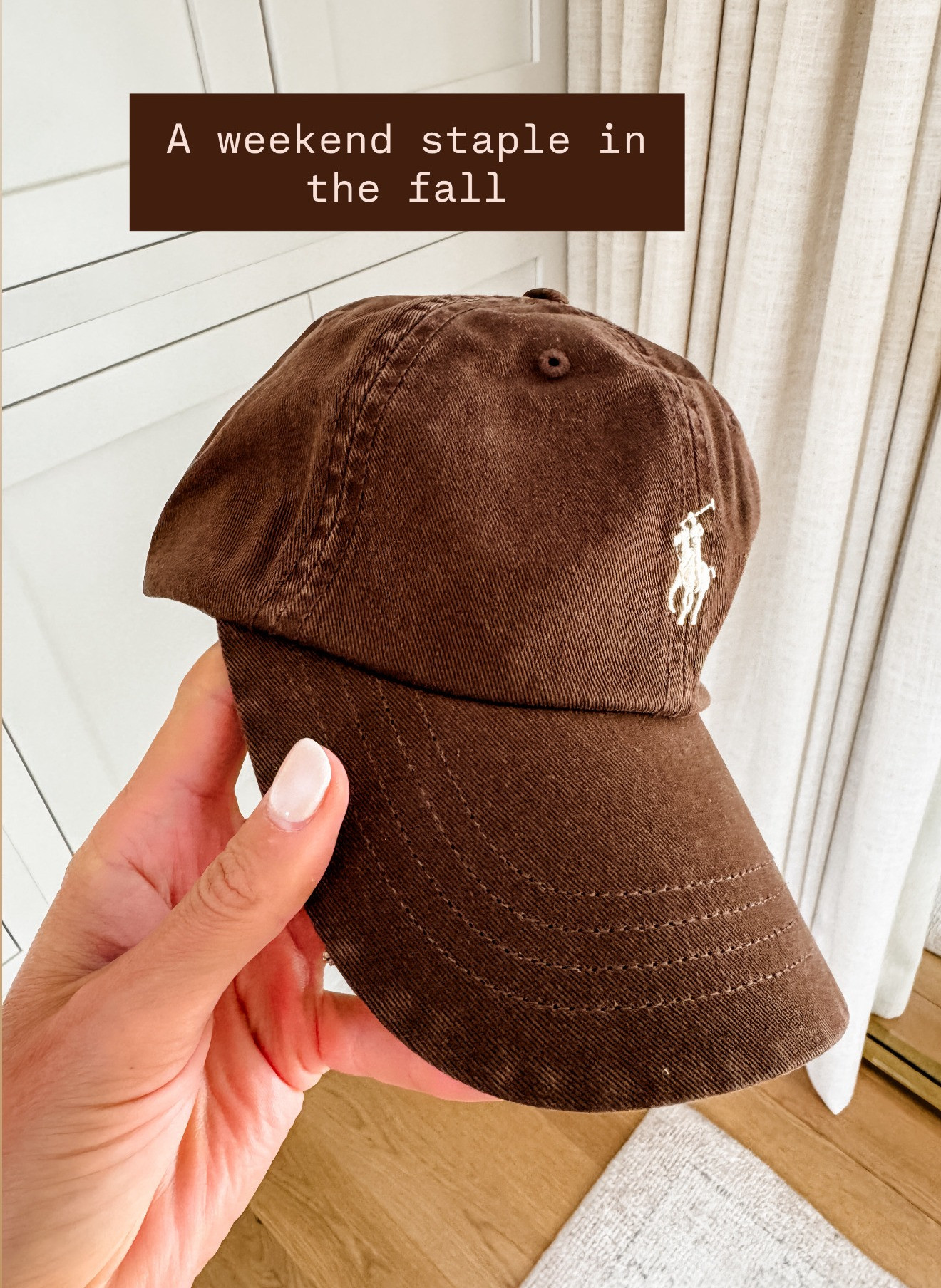 Whenever I don't want to fix my hair, I love just throwing on a hat with my activewear/athleisure looks! This brown hat is going to be a staple of mine in the fall!

Loverly Grey, Shopbop, ralph lauren, brown hat, ball cap, fall staples 

 #LTKSeasonal