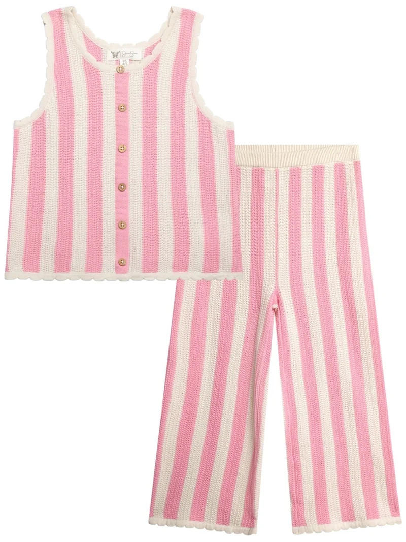 Jessica Simpson Girls' Crochet Pant Set, Sizes 4-16 | Walmart (US)