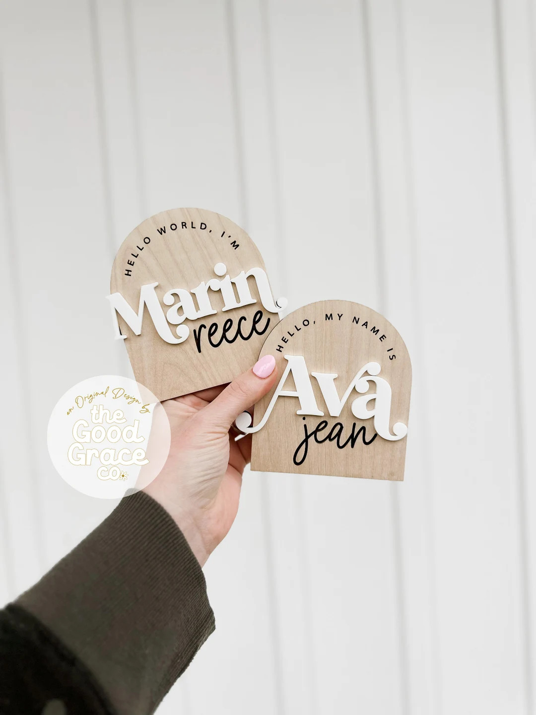 Name Sign Mini Baby Name Sign Name Announcement Hello My - Etsy | Etsy (US)