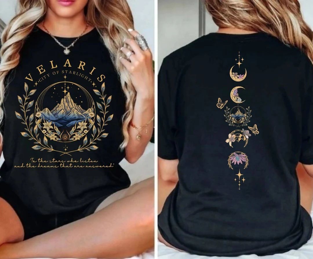 Velaris City of Starlight Two-sided Shirt, the Night Court, SJM Merch Shirt, Acotar Velaris Tshir... | Etsy (US)