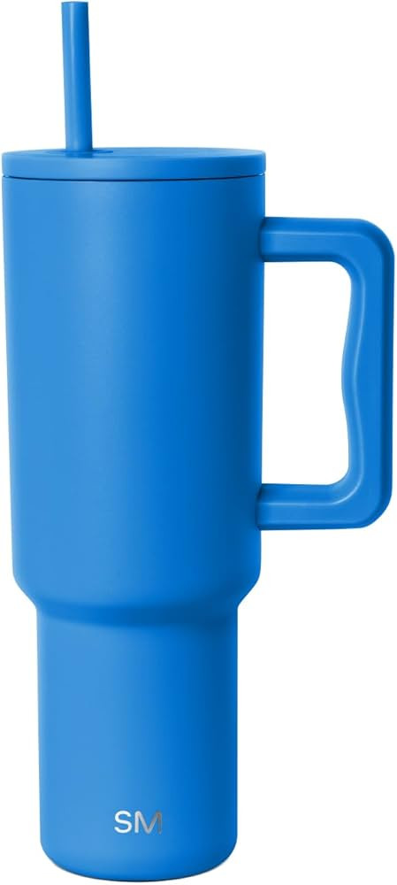 Simple Modern 40 oz Tumbler with Handle and Straw Lid | Insulated Cup Reusable Stainless Steel Wa... | Amazon (US)