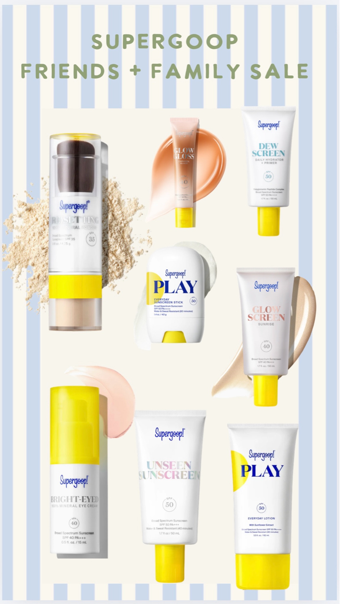 Supergoop Friends + Family sale favorites! 

#LTKOver40 #LTKBeauty #LTKSeasonal