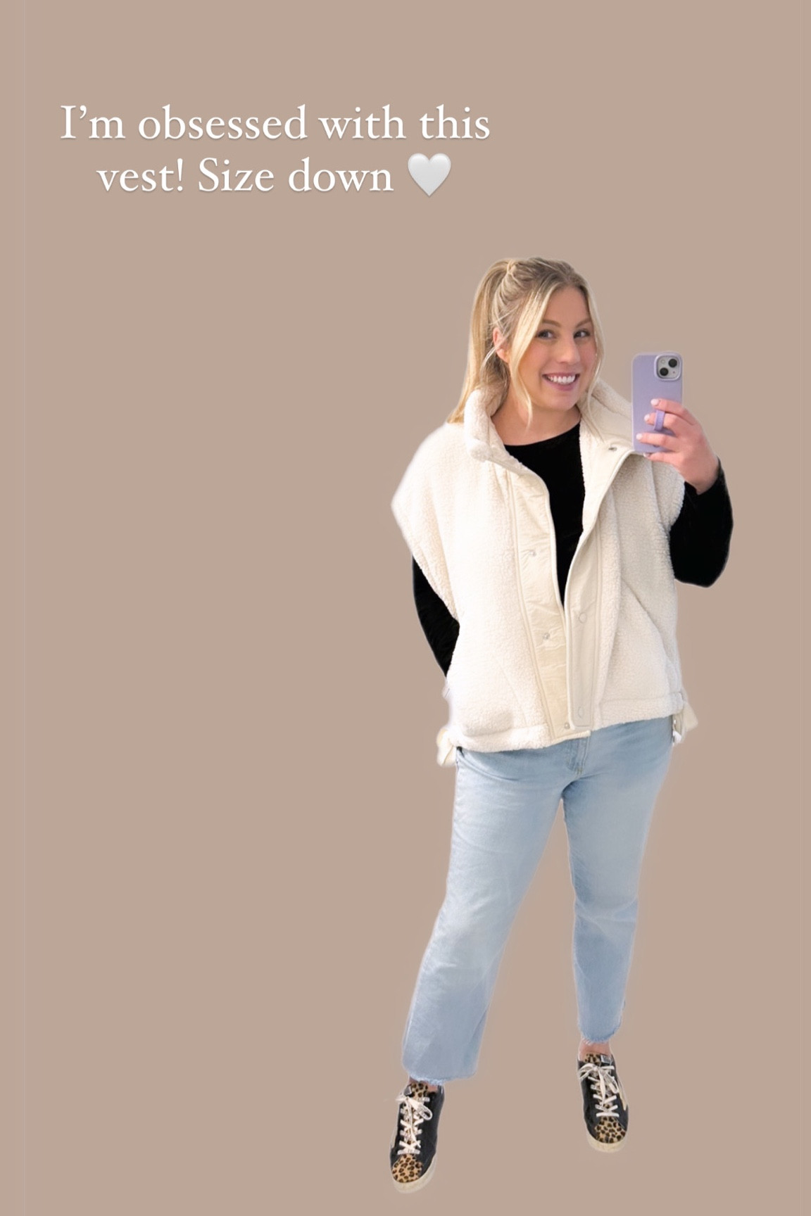 Love my new vest! Size down! Click the product link for more color options 

#LTKmidsize #LTKshoecrush #LTKSeasonal