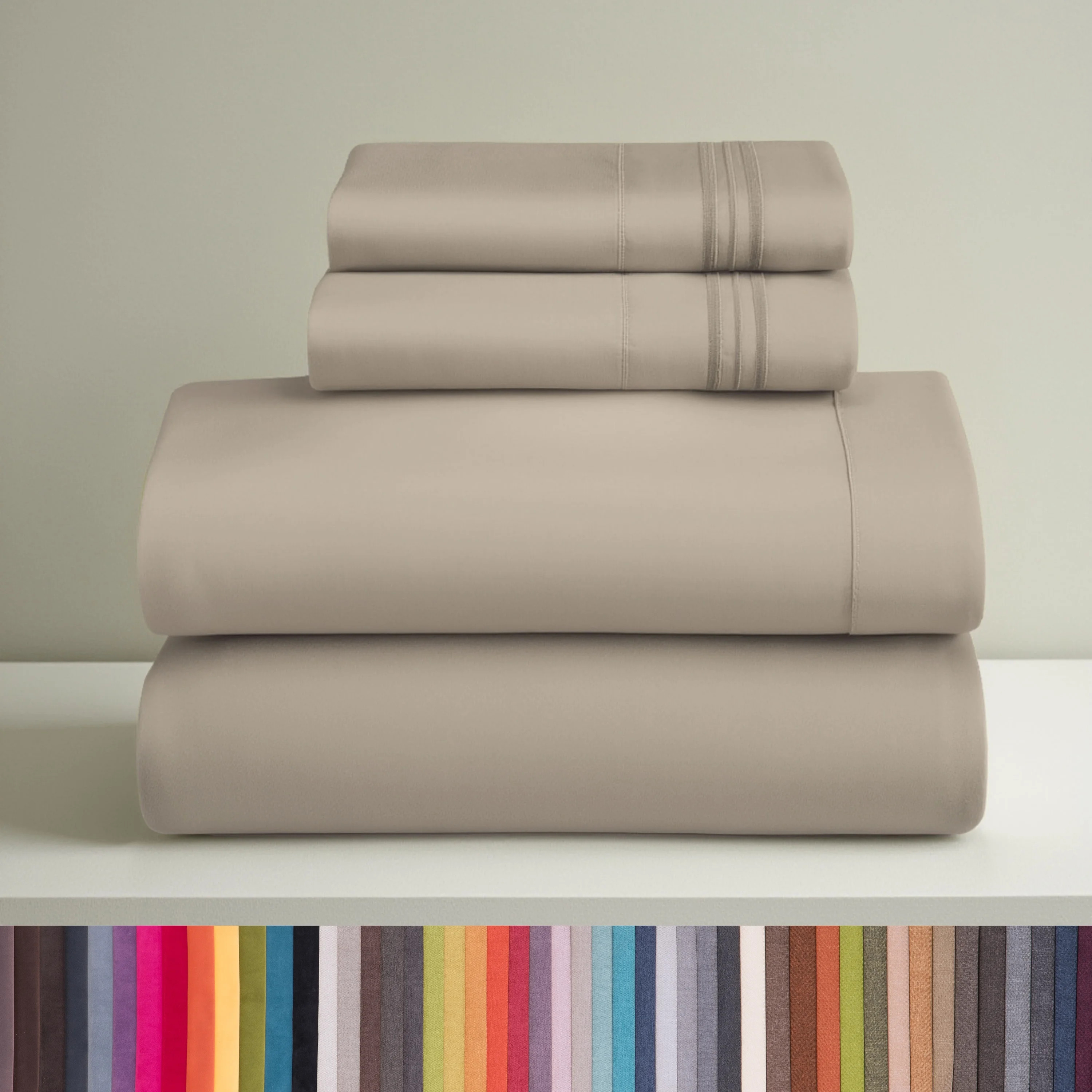 Clara Clark King Sheets Set, Hotel Luxury 4 PIece Deep Pocket Sheets, Ultra Soft Microfiber Bed S... | Walmart (US)