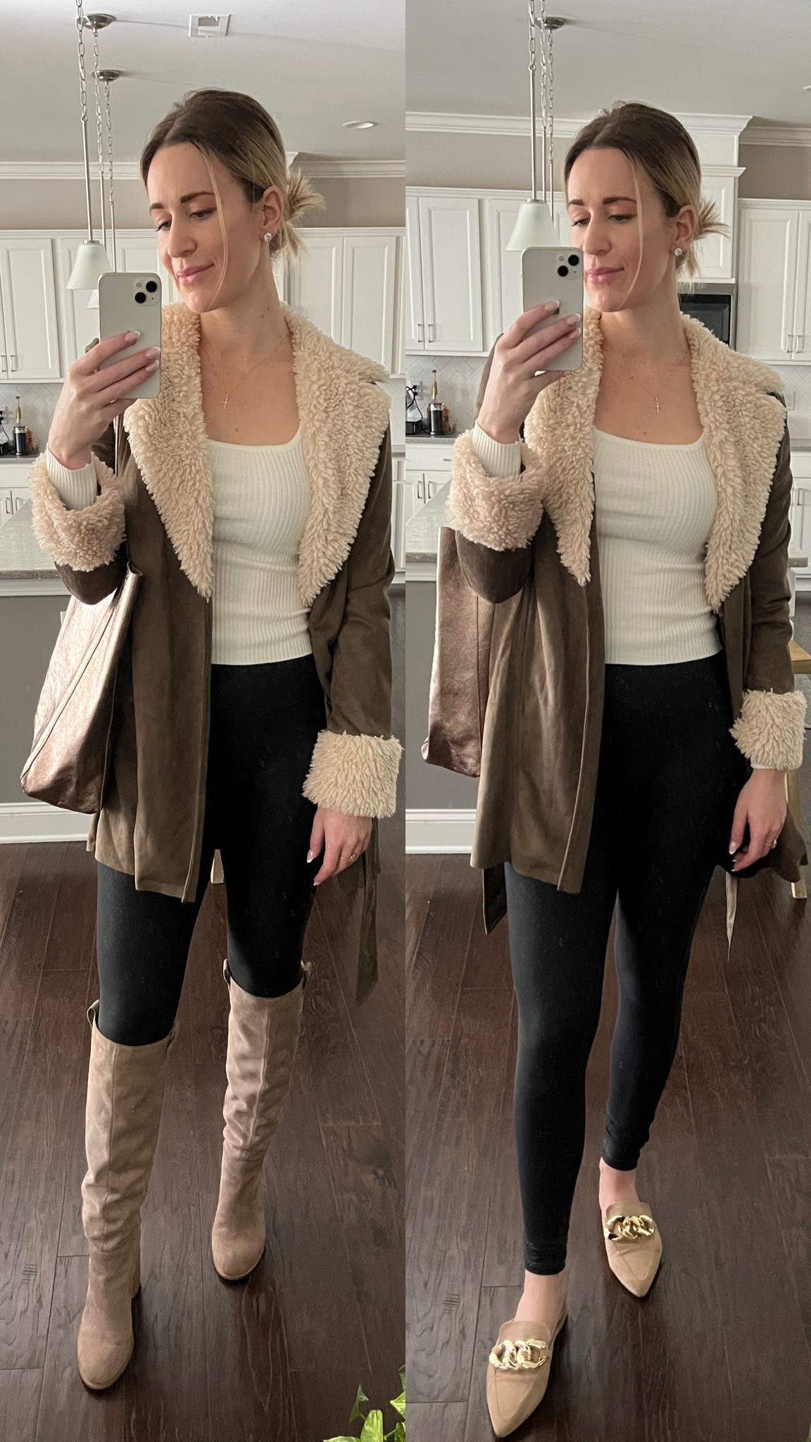 Had some trouble choosing with shoes to wear to church, but went with the flats since they’re more comfortable 😅 Next time I’m going with the boots! 

#LTKstyletip #LTKSeasonal #LTKfindsunder100