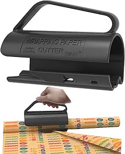 THMORT Wrapping Paper Roll Cutter with Handle (2-Pack) Push Cut Gift Birthday Wrapping Paper for ... | Amazon (US)