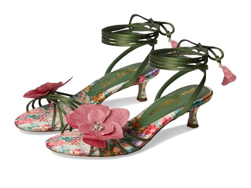 Sam Edelman Women's Carla Heeled Sandal, Green Agave, 5.5 | Amazon (US)