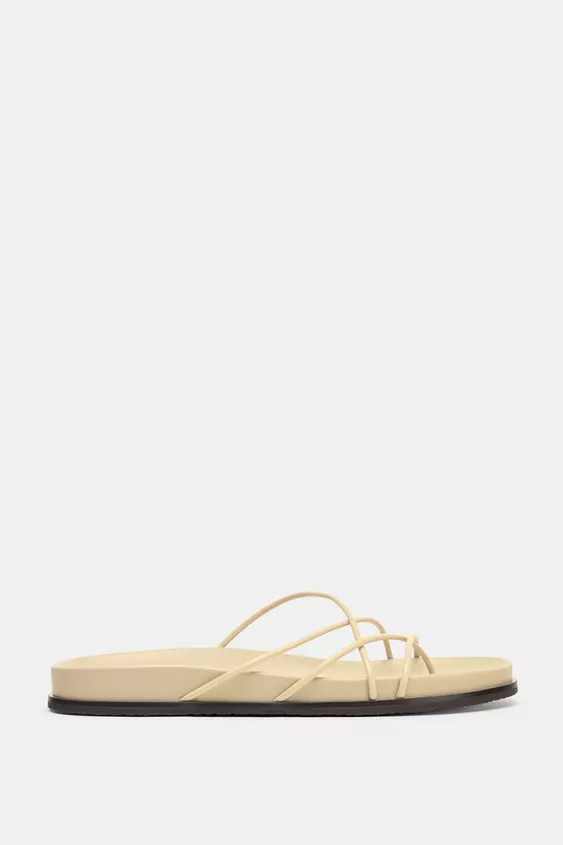 CROSSED STRAP SANDALS | Zara US