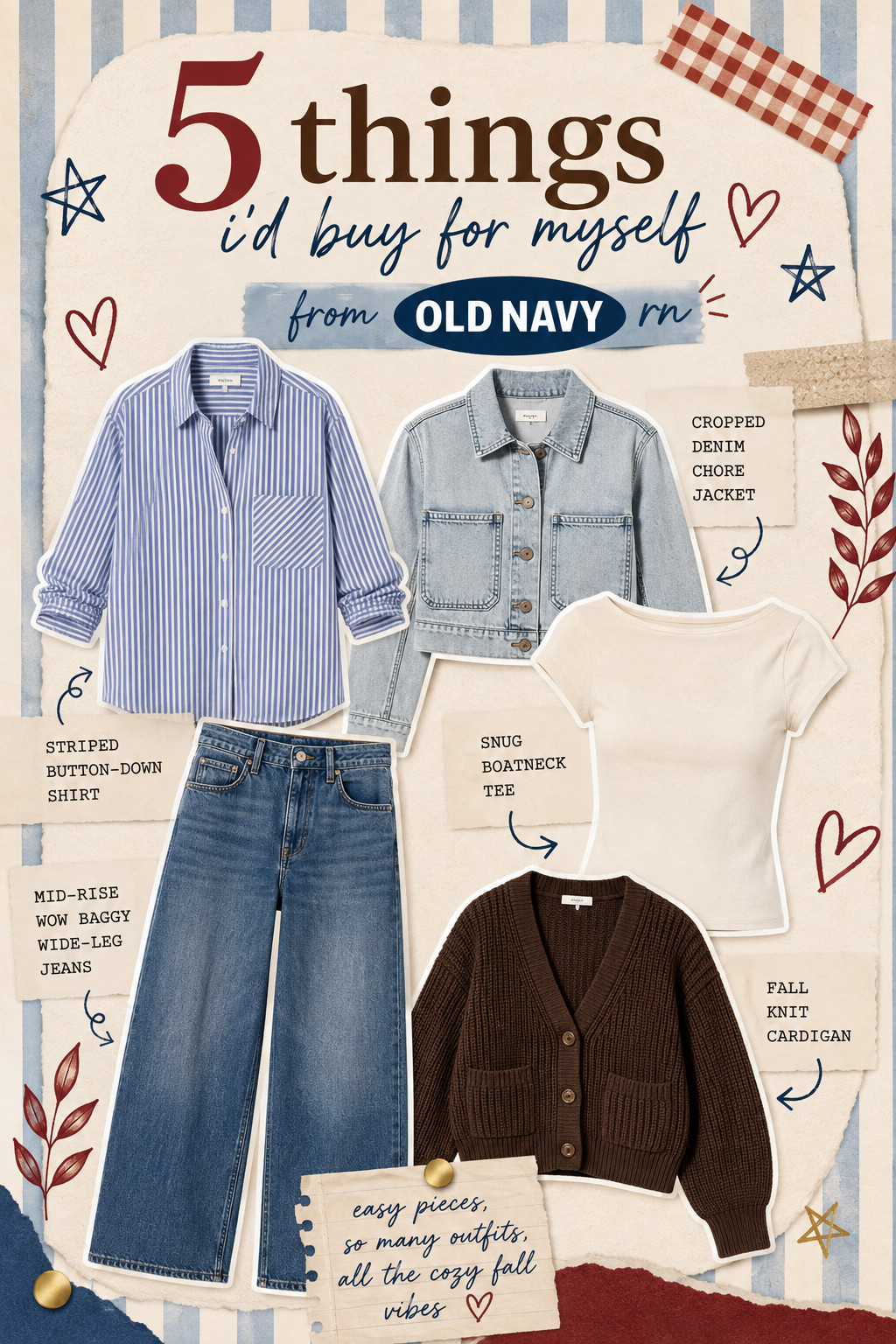 5 things I’d buy from Old Navy right now 🍂🤎 Easy fall staples that look way more expensive than they are — good denim, easy layers + pieces you can mix and match all season long. These are the kind of finds that make getting dressed EASY.

Shop my favorite Old Navy fall finds here! 

 #LTKdayinmylife #LTKgrwm #LTKmomlife