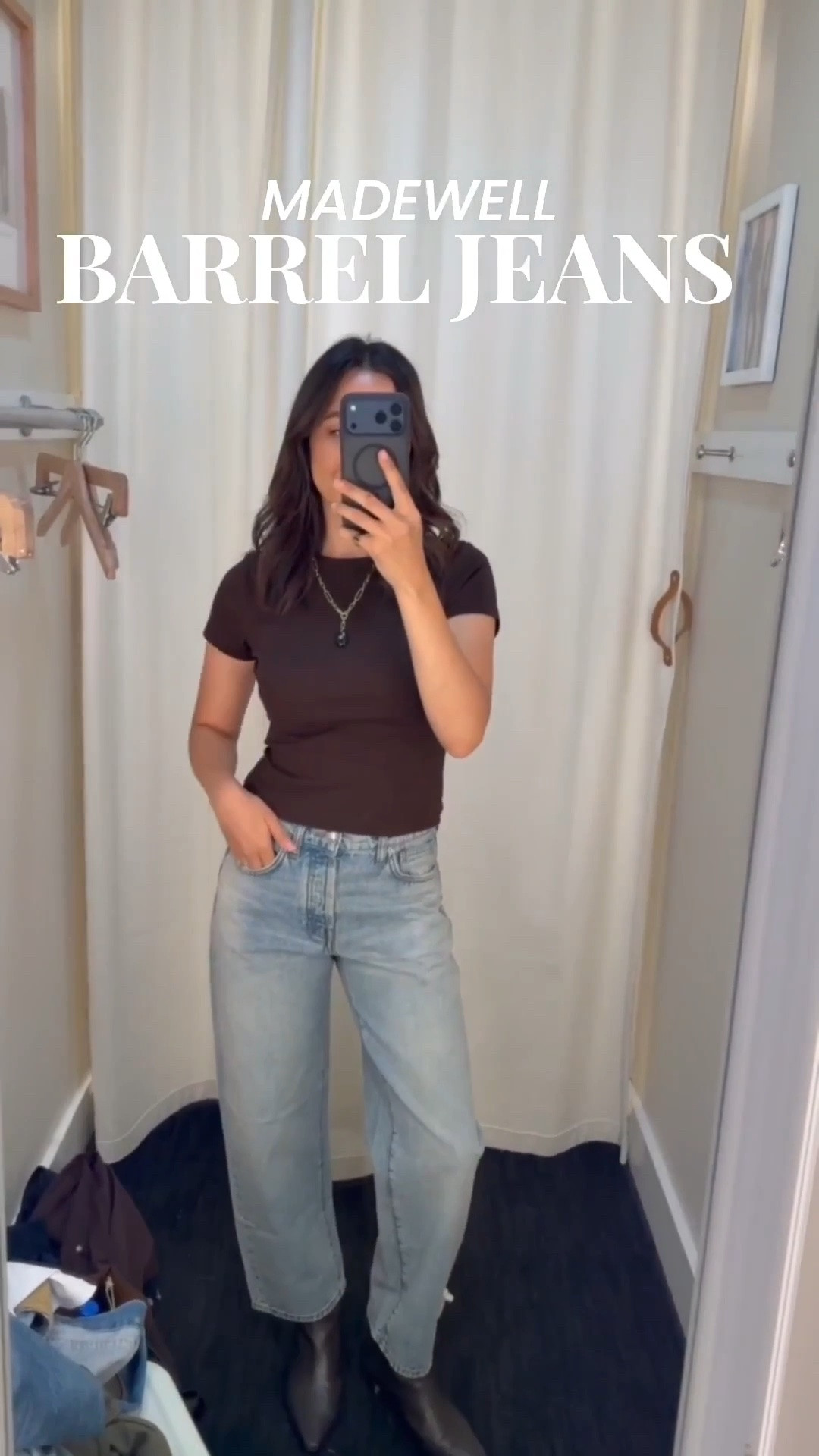 Madewell insider sale just started for stars & icons (free to sign up!) 

Tee — xs 
Barrel jeans — sized down to 24 standard, Greenwich wash 

Linked to the Madewell darted barrel jeans that have more room in the waist & thighs + a similar $50 style from Quince 

Elevated style / early fall outfit / style over 30

#LTKootd #LTKSaleAlert