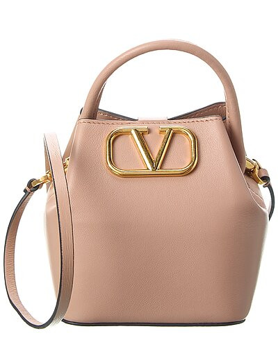 VLogo Leather Bucket Bag | Rue La La
