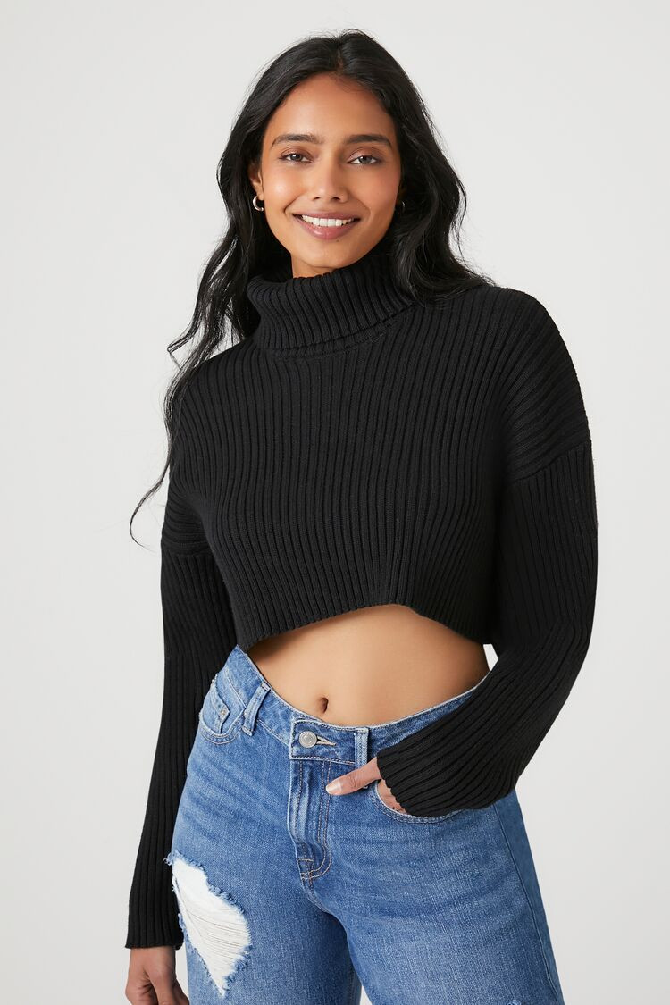 Cropped Turtleneck Sweater | Forever 21 | Forever 21 (US)