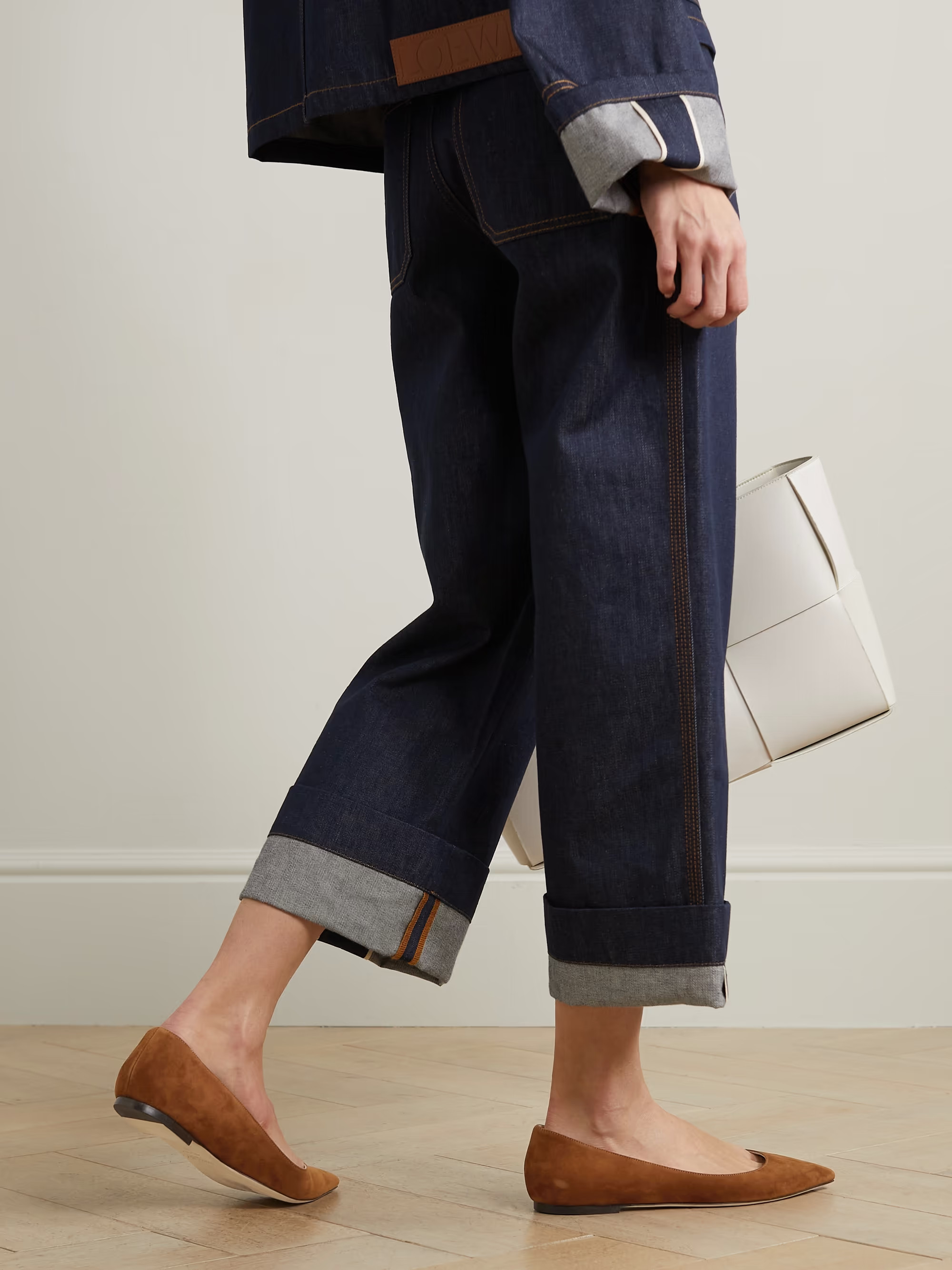 Romy suede point-toe flats | NET-A-PORTER (UK & EU)