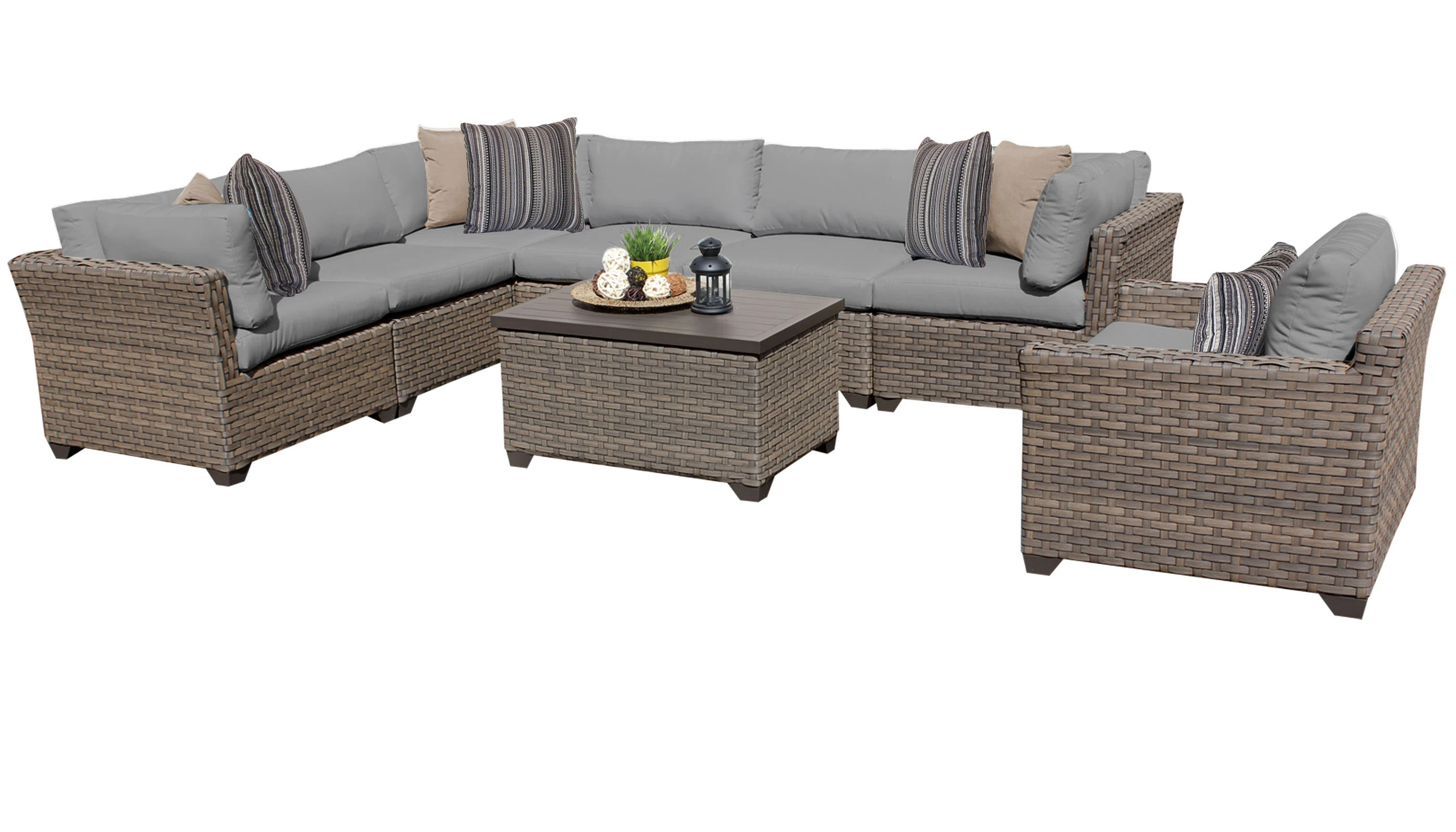 Rochford 8 Piece Sectional Seating Group with Cushions | Wayfair North America