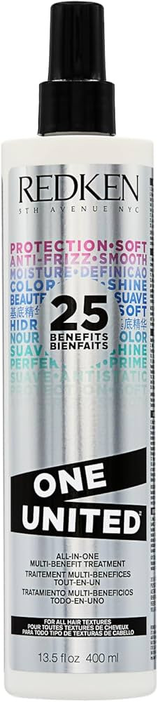 Amazon.com: Redken One United Leave In Conditioner | Heat Protectant Spray for Blow Dry & Hair St... | Amazon (US)