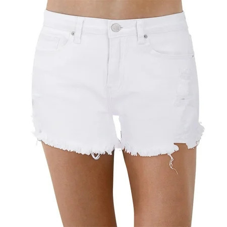 Cathalem Casual Shorts for Women Plus Size Women's Denim Shorts Short Jeans summer shorts for women(White,M) | Walmart (US)