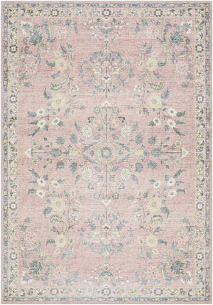 Meyly Pink Washable Area Rug | Boutique Rugs