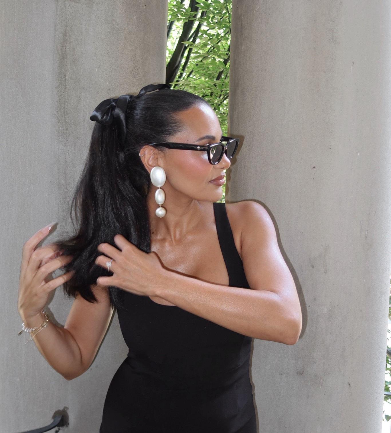 Statement earrings - Pearl earrings 

#LTKWedding #LTKParties